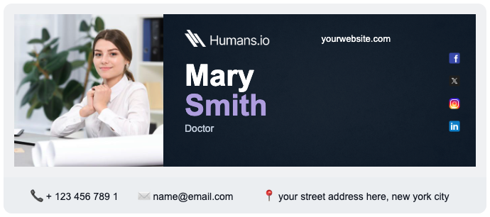 Email Signature Example 6